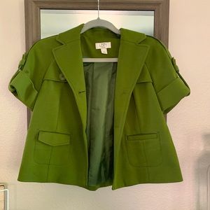 Green Cropped Jacket Size Small 2P